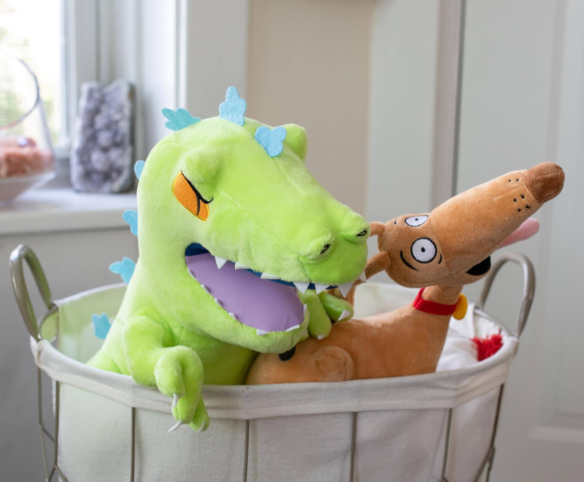 Alt View 4. Golden Bell Studios - Nickelodeon Rugrats 15-Inch Character Plush Toy | Reptar - Green.