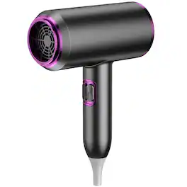 Cluzine - 2000W 110000RPM Ionic Hair Dryer, 2-Speed Heat Protection Compact for Hotel Household - Gray