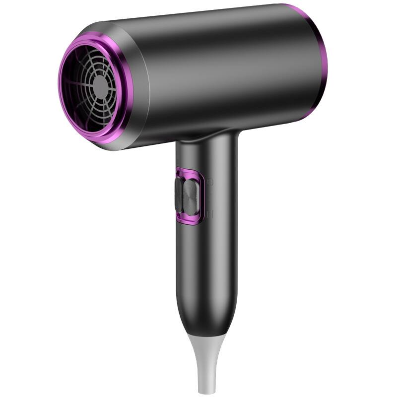 Front. Cluzine - 2000W 110000RPM Ionic Hair Dryer, 2-Speed Heat Protection Compact for Hotel Household - Gray.