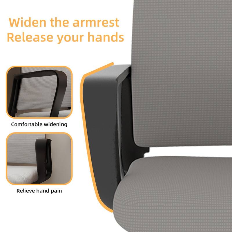 Widen the armrest  
Release your hands  

Comfortable widening  
Relieve hand pain