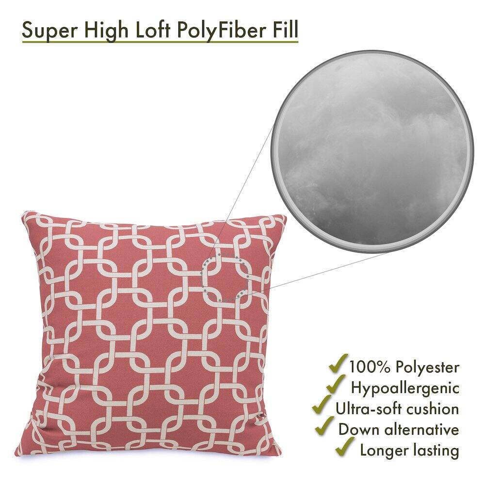 Super High Loft PolyFiber Fill

- 100% Polyester
- Hypoallergenic
- Ultra-soft cushion
- Down alternative
- Longer lasting
