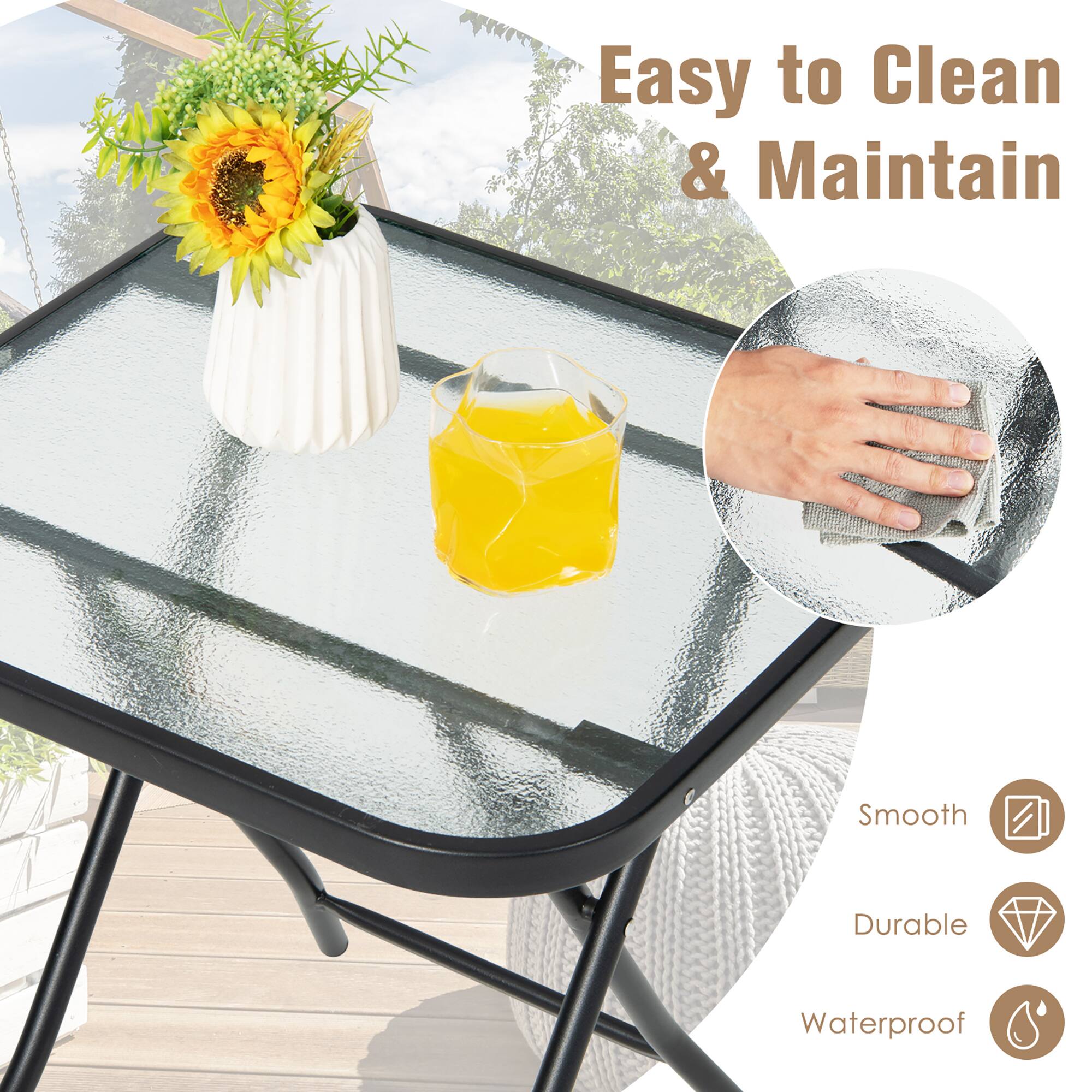 Easy to Clean & Maintain

Smooth  
Durable  
Waterproof