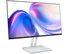 Front. Lenovo - Lenovo L24-4C 24 inch IPS FHD 144Hz Speakers Monitor - Cloud Grey.