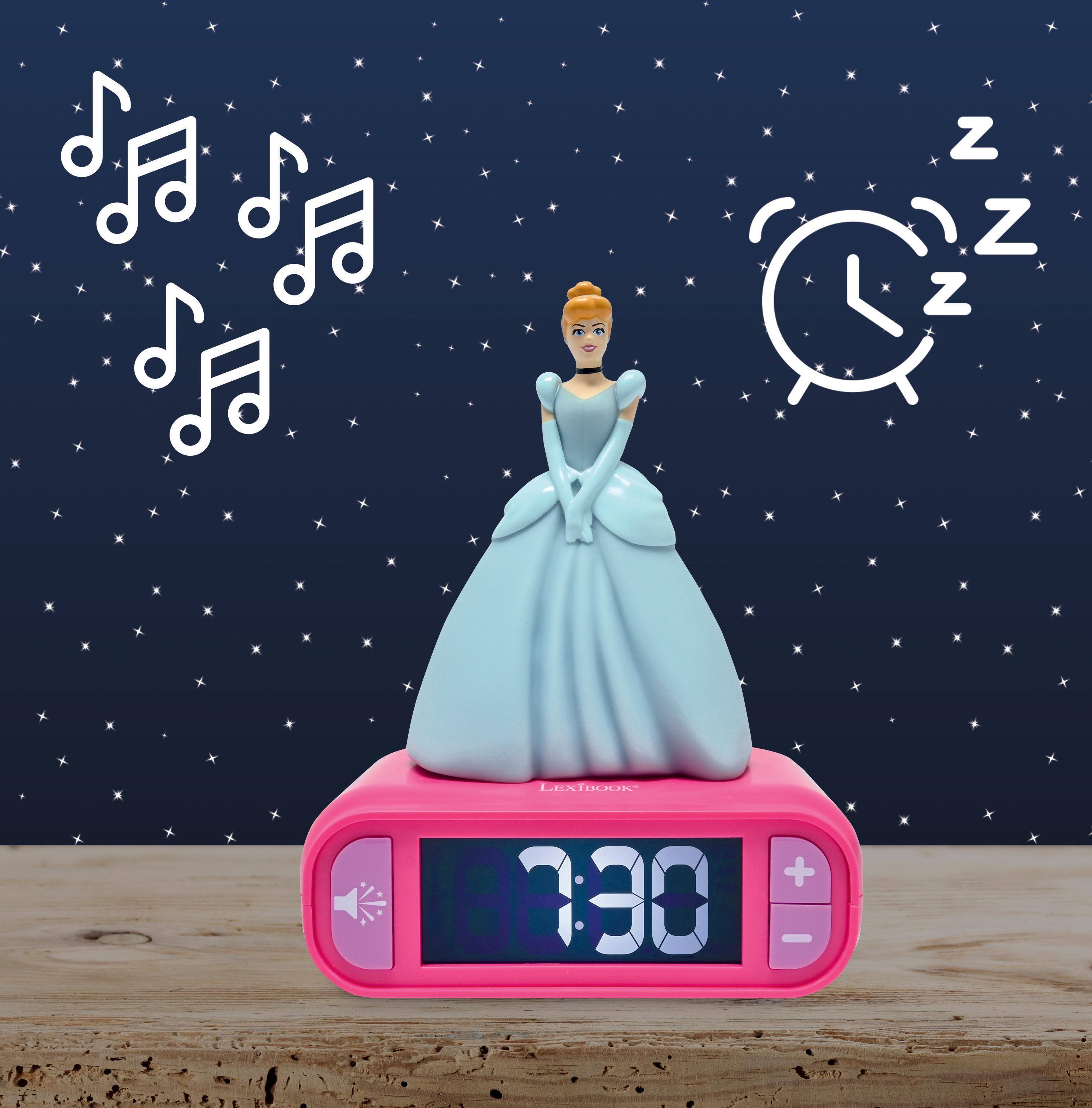 Lexibook Disney Princess Cinderella Night Light Alarm Clock with