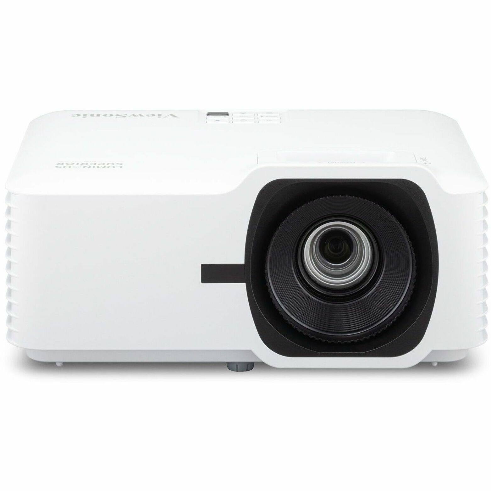 Front. ViewSonic - LS740HD 5,000 ANSI Lumens 1080p Laser Installation Projector - White.