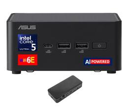 ASUS - NUC 14 Pro Tall Mini Desktop (Intel Ultra 5-135H, 16GB DDR5, 512GB PCIe SSD, Intel Arc, Win 11 Pro) - Black