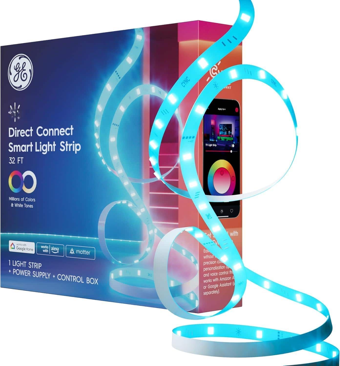 Stylel Star - LED Lights Smart RGB Strip for Bedroom - Smart RGB LED Strip Lights with App Control & Music Sync