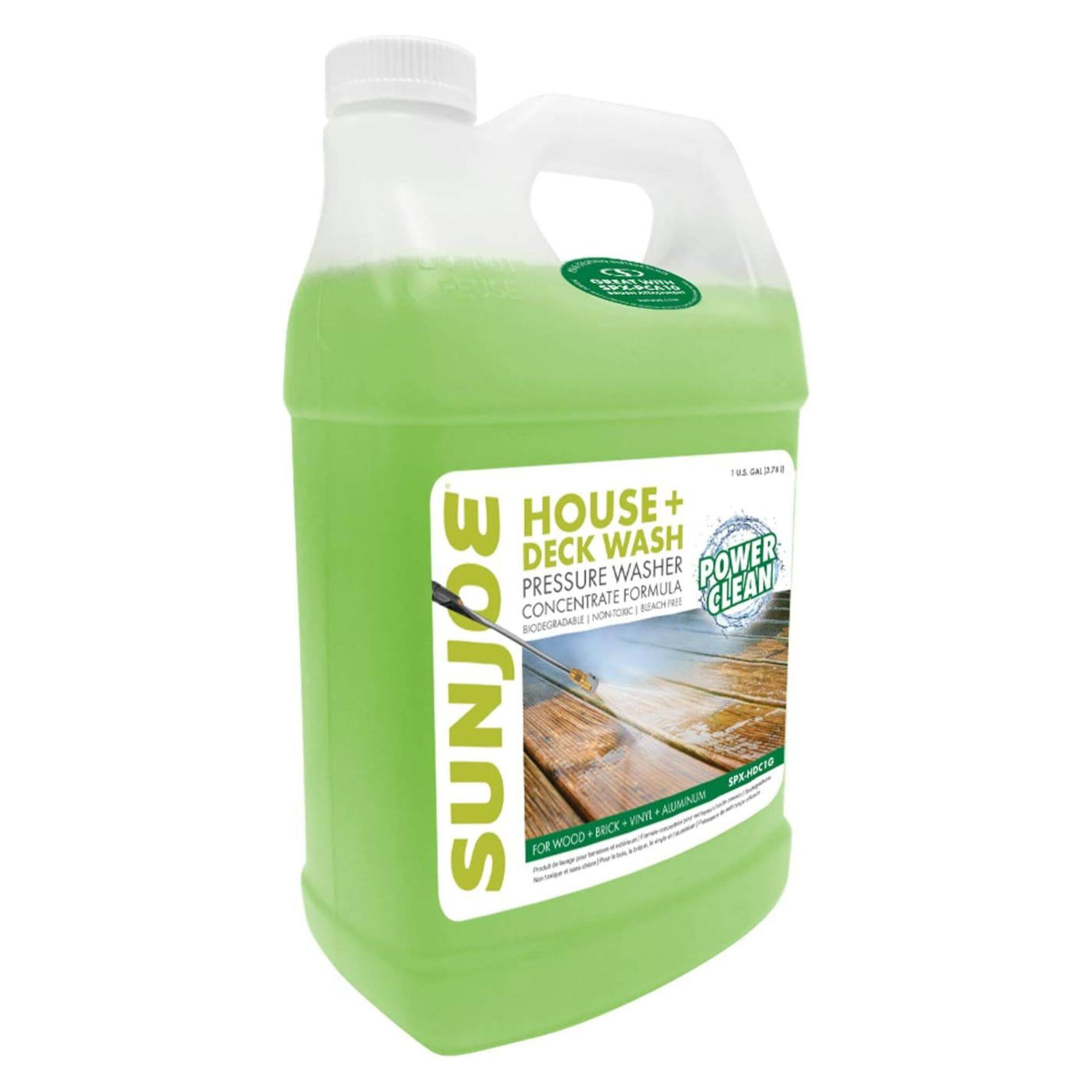 C3 - A Redse U5 On 7 House + Deck Wash Pressure Washer Formula Power Clean Concentrate - Nontoxic - Biodegradable Sun Joe for Wood, Brick, Vinyl, Aluminum