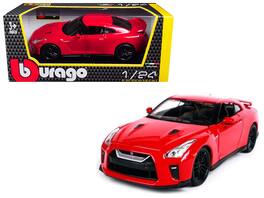 2017 Nissan GT-R R35 1/24 Diecast Car Model by BBurago - Red