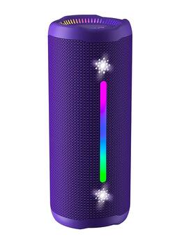 FINEAK - Bluetooth Speakers Wireless Loud Stereo Sound IPX7 Waterproof Outdoor Portable Speaker - Purple