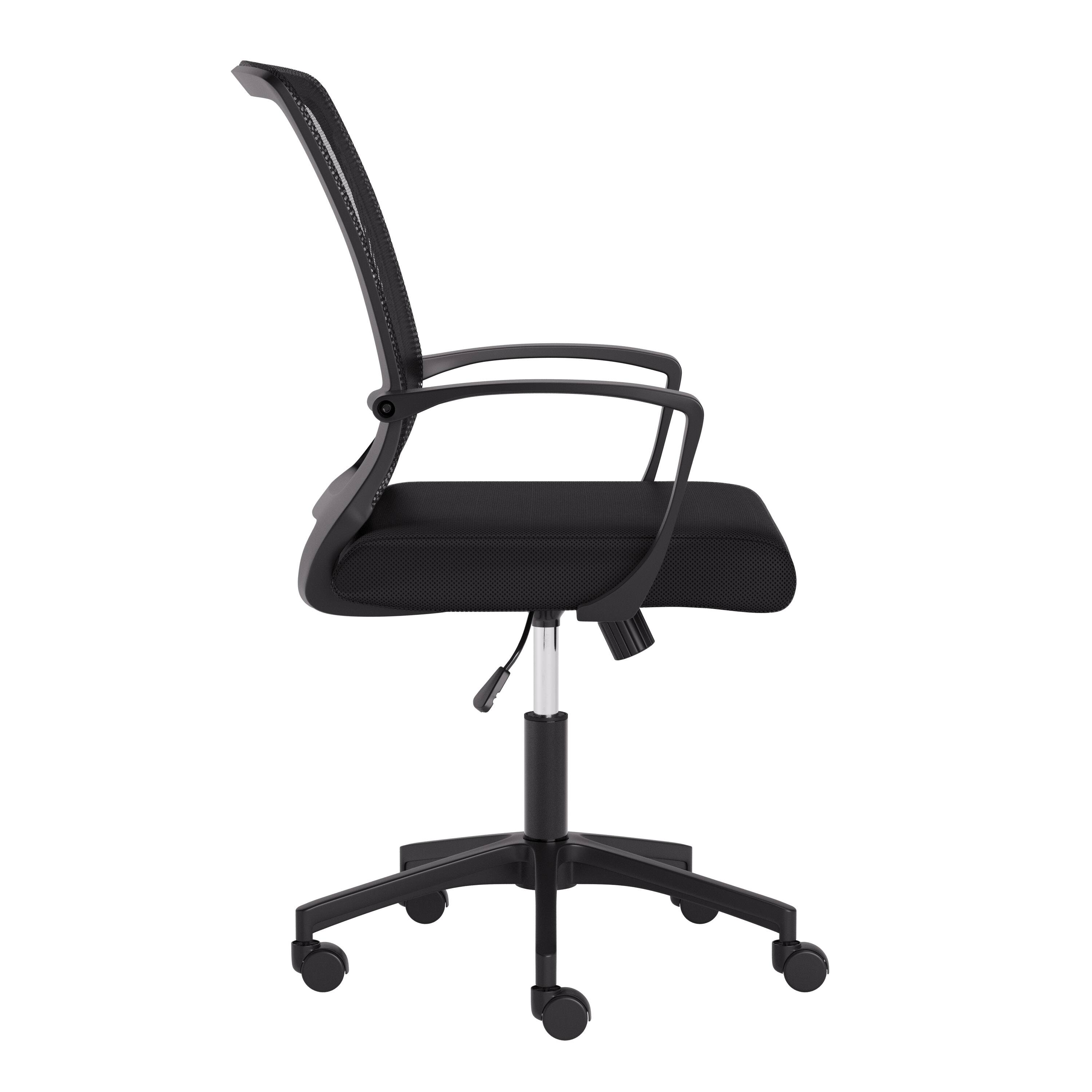 Left. CorLiving - Workspace Mesh Back Office Chair - Black.