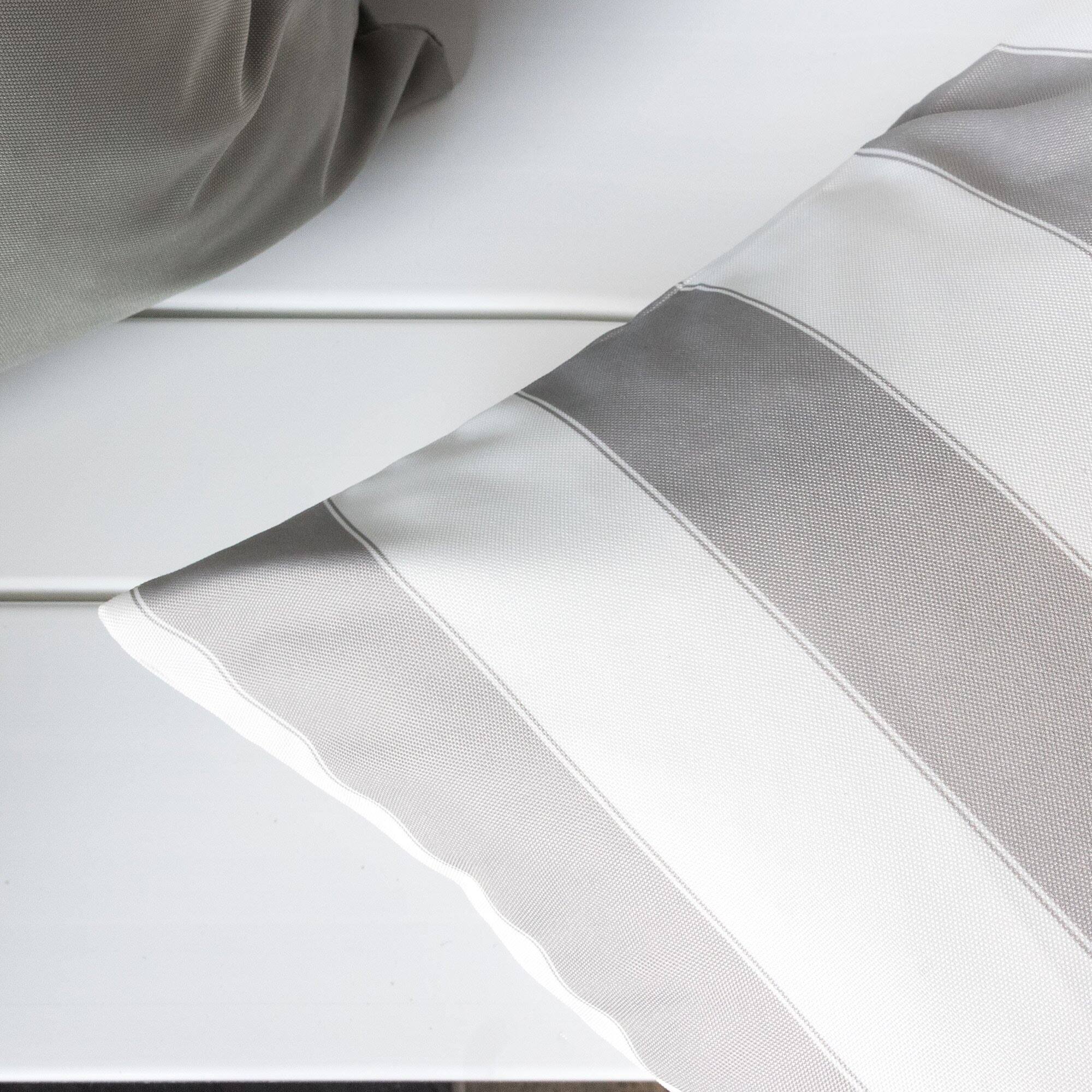 Alt View 2. TinyHomie - Horizon Stripe Pillow Outdoor Indoor - White.