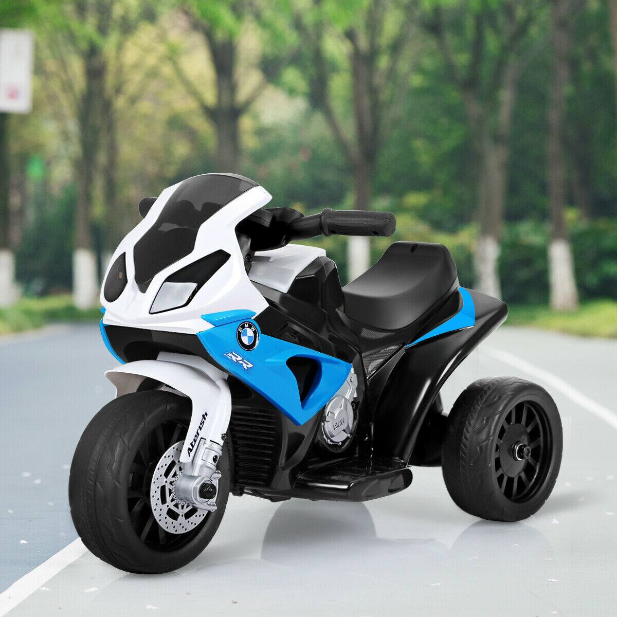 Alt View 3. Gymax - Gymax Kids Ride On Motorcycle BMW Licensed 6V Electric 3 Wheels Bicycle w/ Music&Light Navy - Navy.