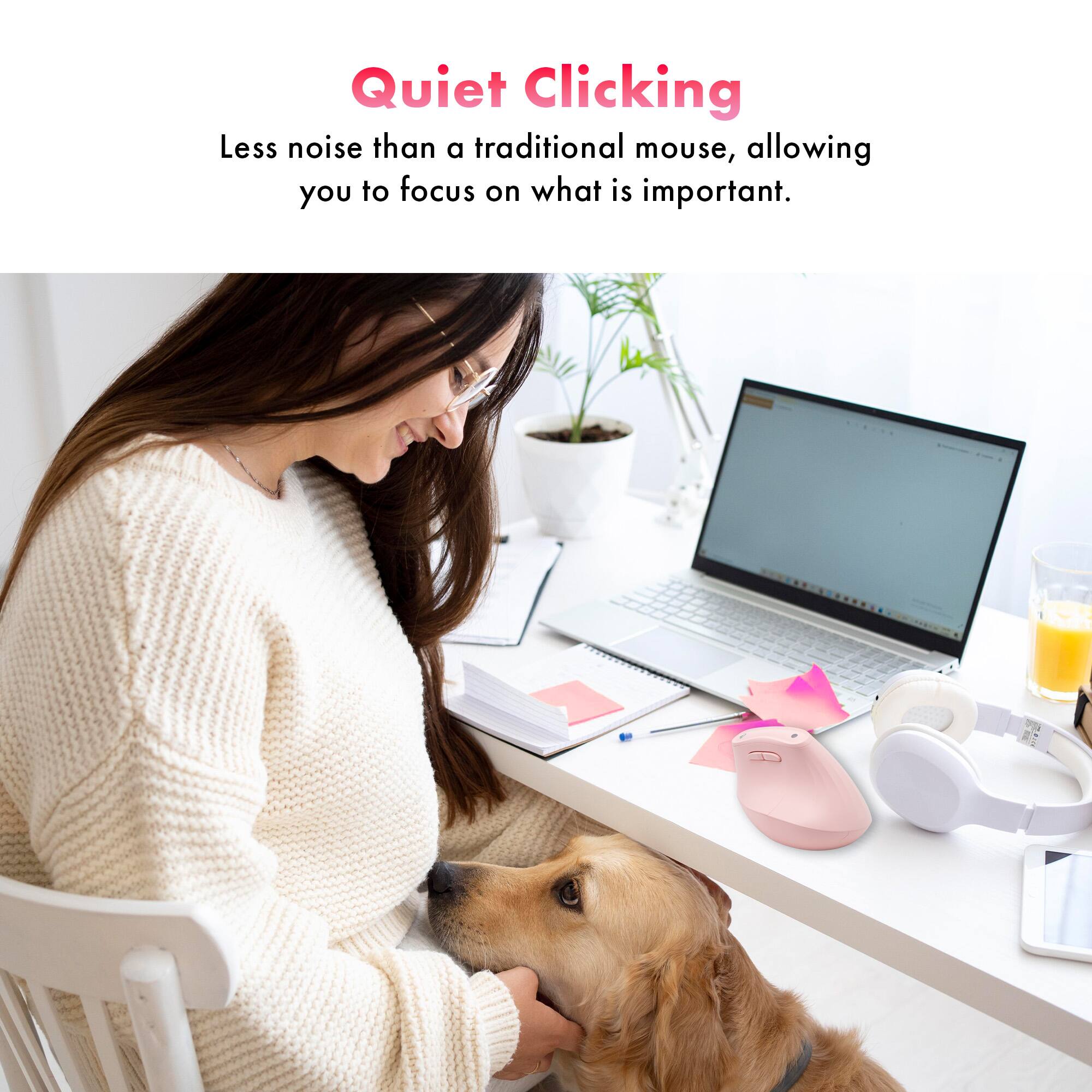 Quiet Clicking

Less noise than a traditional mouse, allowing you to focus on what is important.