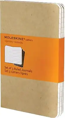 MOLESKINE® cahiers
Legendary notebooks
Set of 3 Ruled Journals
Set 3 cahiers lignes