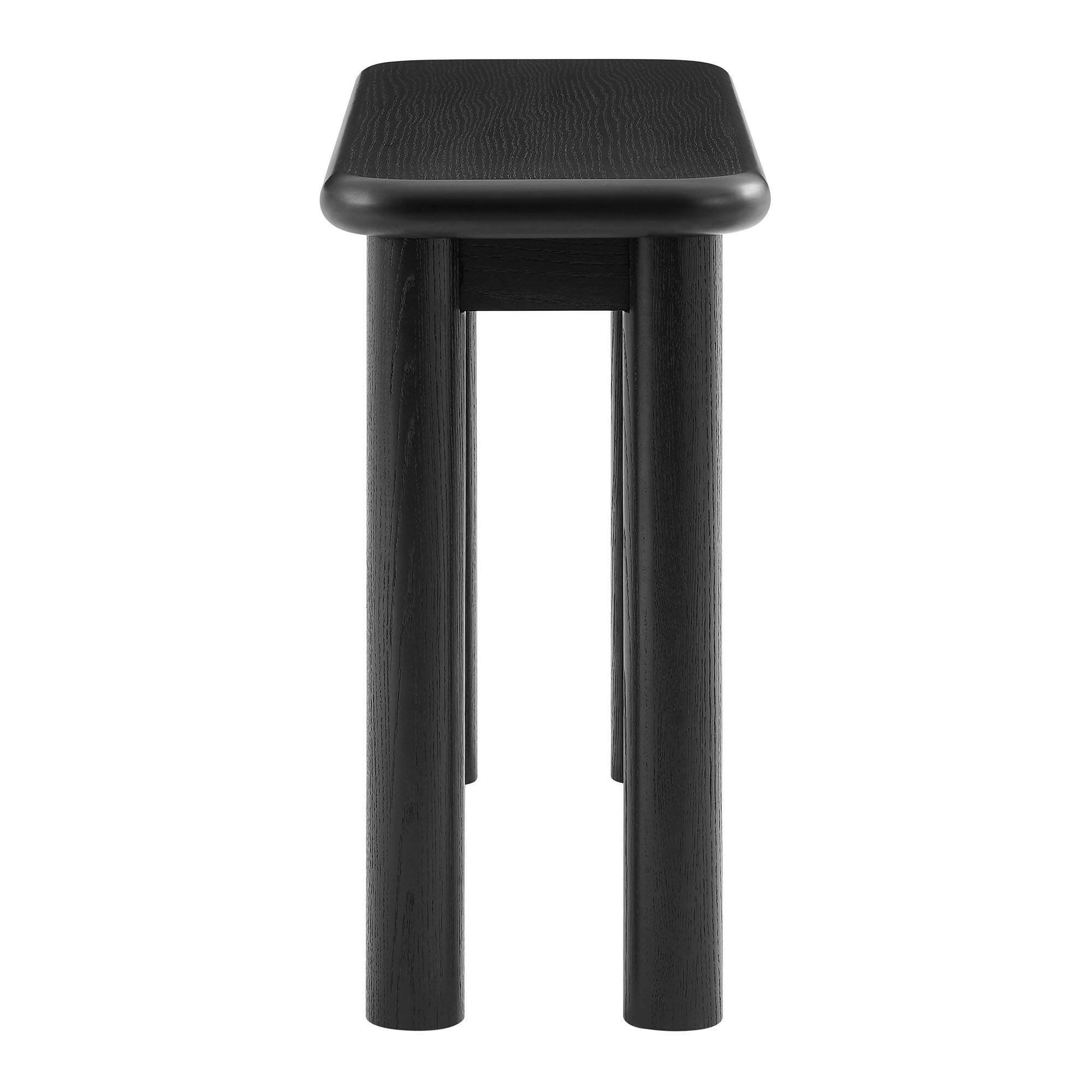 Alt View 2. Modway - Alvia Oak Wood Console Table by Modway - Black.