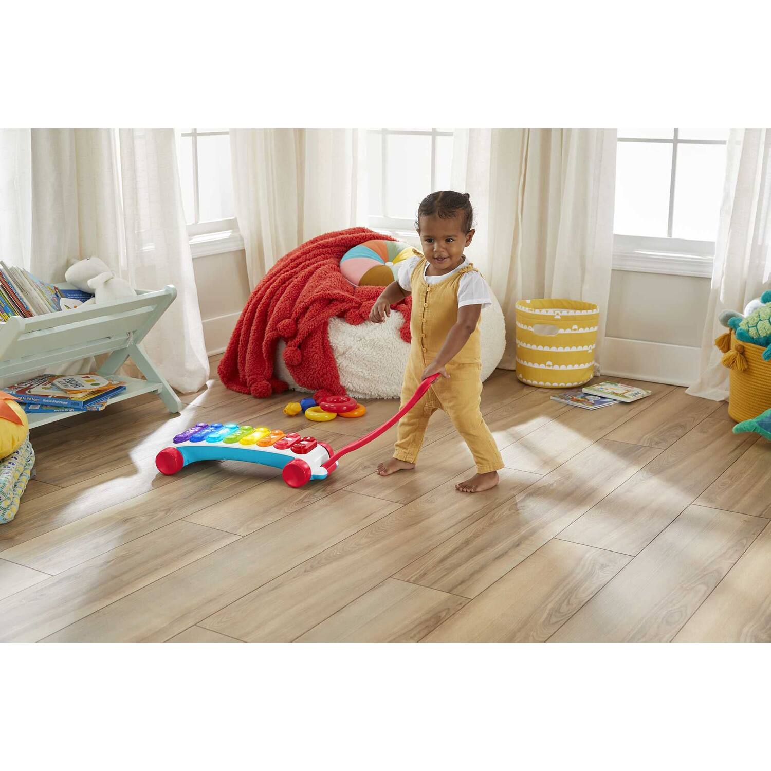 Alt View 5. Fisher Price - Baby to Toddler Learning Toy Giant Light-Up Xylophone HGM29.