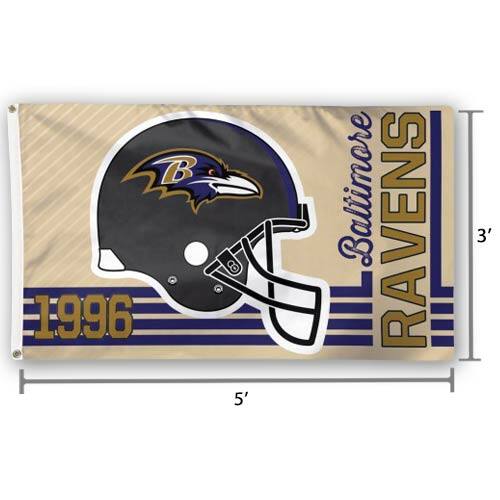 Baltimore Ravens  
1996  
5' x 3'