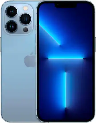 Front. Apple - iPhone 13 Pro A2483 (Fully Unlocked) 128GB - Sierra Blue.