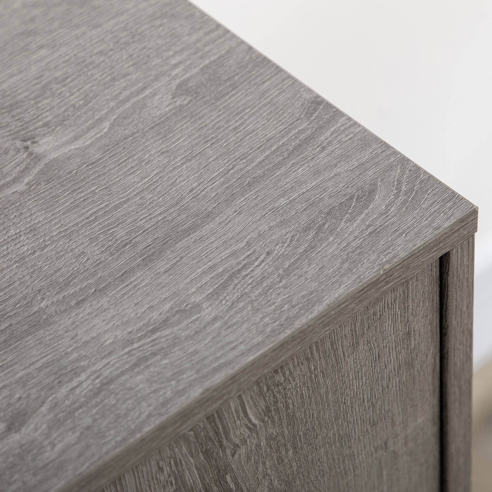 Alt View 4. Homcom - Coffee Bar Cabinet 9-Bottle Wine Rack and Adjustable Shelf, Sideboard Buffet Cabinet Wine Cabinet for Living Room - Grey.