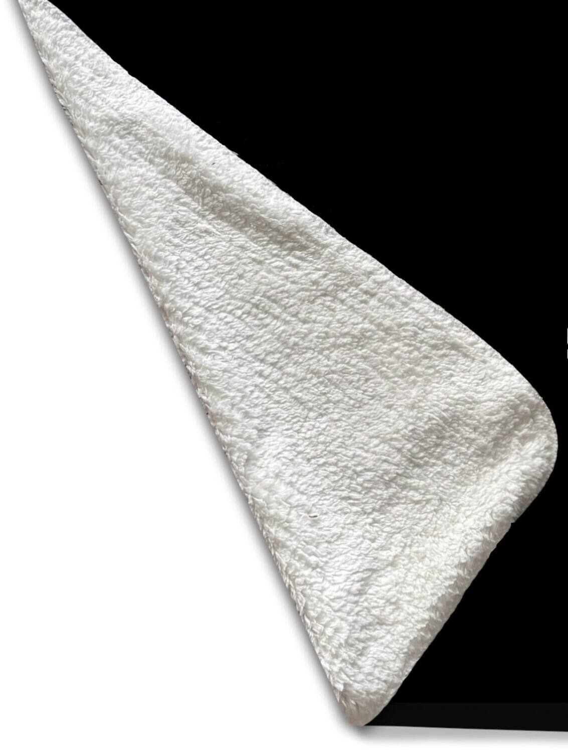 Alt View 4. PopMarket - Ghost - Rocksax - Ghost - Chrome Logo - Sherpa Fleece Throw (50 in x 60 in) - Multicolor.