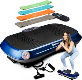 LifePro - Waver Vibration Plate – Whole Body Exercise Machine for Weight Loss, Muscle Toning & Lymphatic Drainage - Blue
