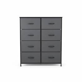 AOITUN - 8-Drawer Fabric Storage Dresser Ideal Dorm Room Dresser Storage, Bedroom Organizer with Drawers - Gray