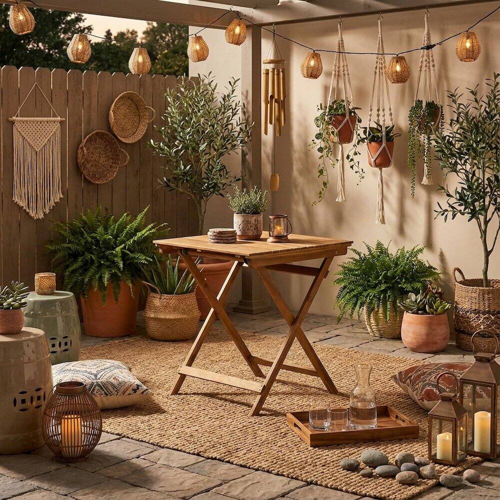 Alt View 2. Outdoor Escape - Oil-Finish 3-Piece Bistro Set with Acacia Coffee Table and Chairs - Brown.