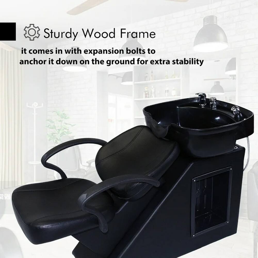 Sturdy Wood Frame  
it comes in with expansion bolts to anchor it down on the ground for extra stability