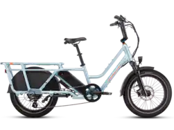 Rad Power Bikes - RadWagon 5 - Cargo ebike w/ 60 miles max operating range & 28 mph max speed - one Size - Metallic Blue - Front_Zoom