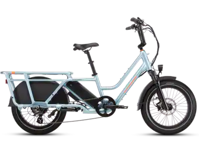 Rad Power Bikes RadWagon Cargo ebike w/ 60 miles max operating range 28 mph max speed one Size Metallic Blue