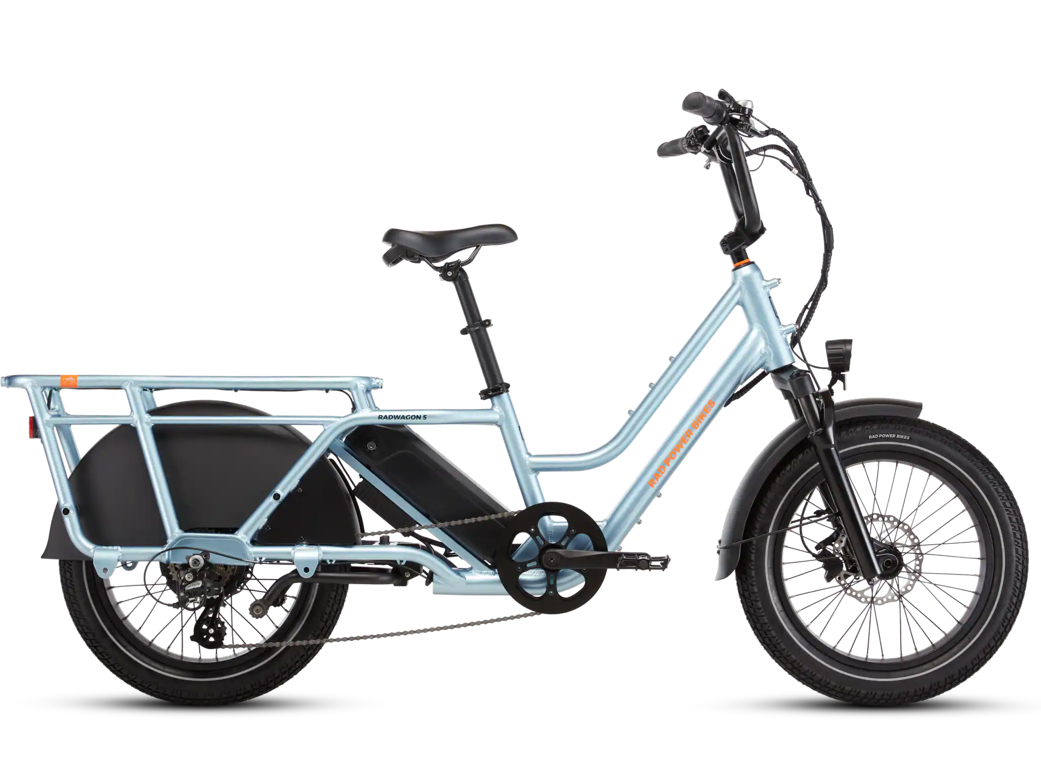 Rad Power Bikes - RadWagon 5 - Cargo ebike w/ 60 miles max operating range & 28 mph max speed - one Size - Metallic Blue