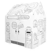 Easy Playhouse Garage - Kids Art and Craft for Indoor and Outdoor Fun - Front_Zoom