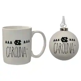 The Memory Company - North Carolina Tar Heels Holiday Ornament & Mug Set - Multicolor