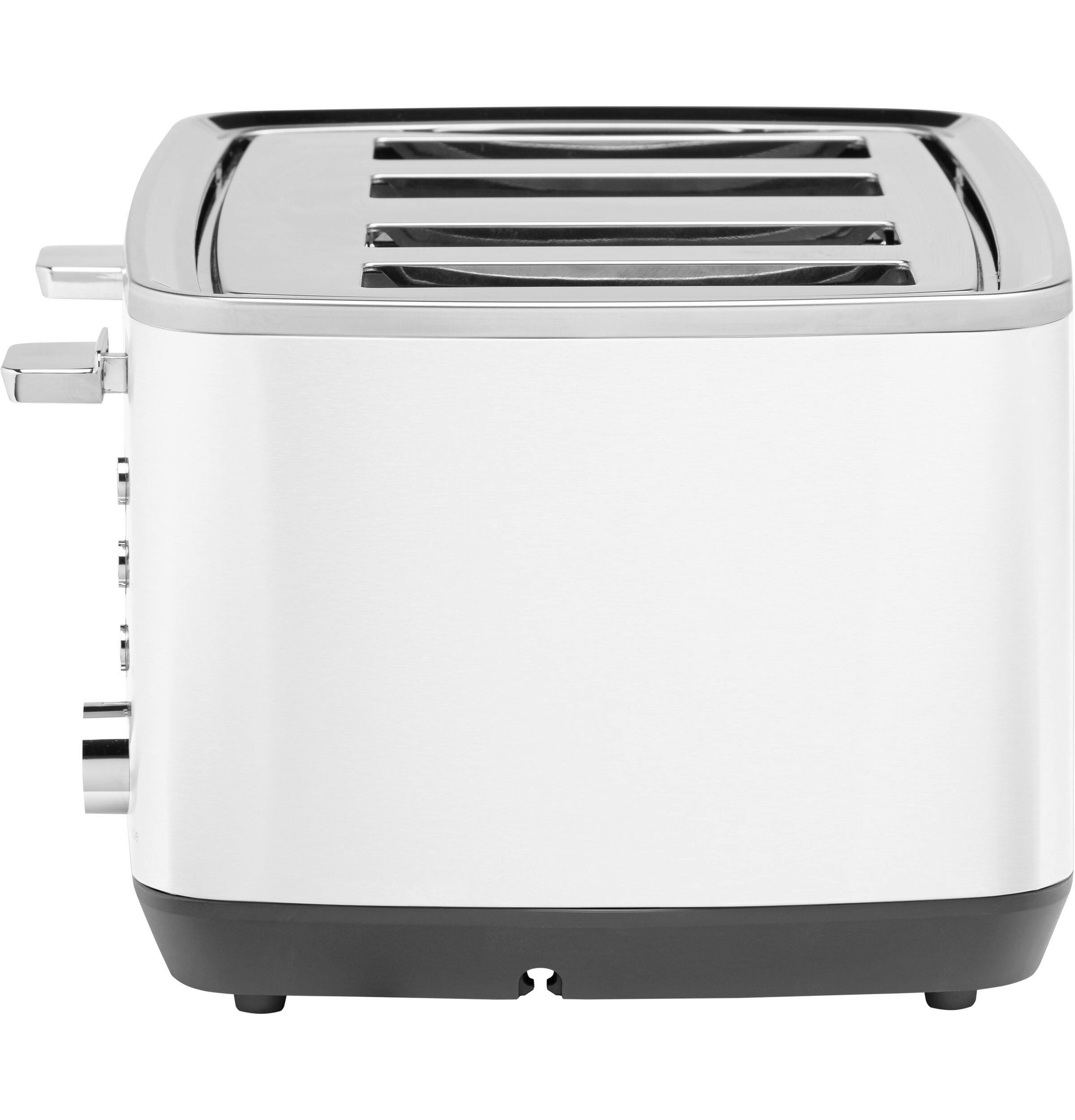 Alt View 12. GE - 4-Slice Toaster with 7 Shade Settings and Extra Wide Slots - Snow White.