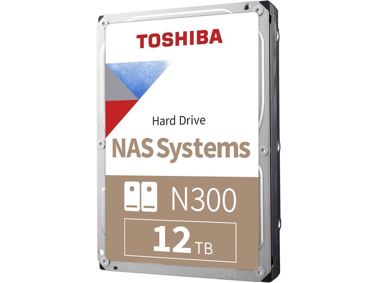 Toshiba - N300 12TB NAS 3.5-Inch Internal Hard Drive - CMR SATA 6 Gb/s 7200 RPM 512 MB Cache - HDWG51CUZSVA