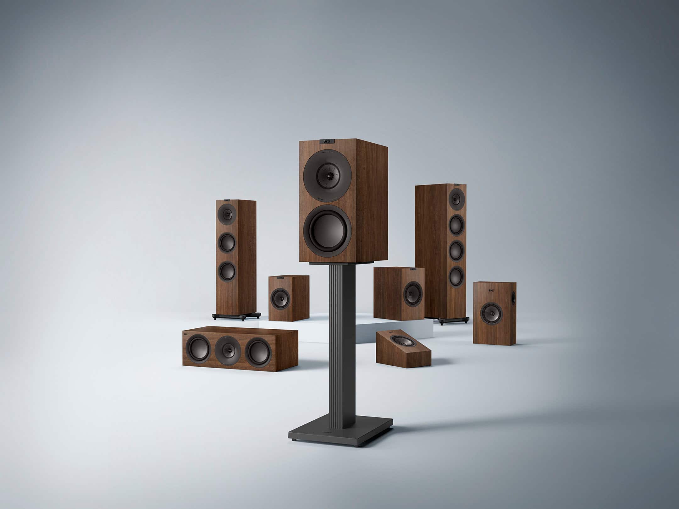 Alt View 15. KEF - Q11 Meta Floorstanding Speaker (Each) - Walnut.