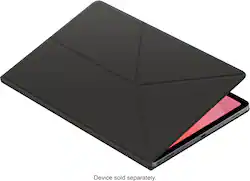Samsung - Galaxy Tab S11 Book Cover - Black - Front_Zoom