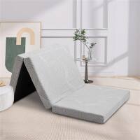 Angle. Vipbear - Vipbear 4" Single Tri Fold Memory Foam Mattress Foldable Bed Mattress with Washable Cover Portable Mattress Topper - Gray.
