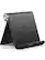 Front. UGREEN - Tablet Stand Holder, Adjustable and Foldable Desk Stand for iPads, iPhones, E-Readers - Black.