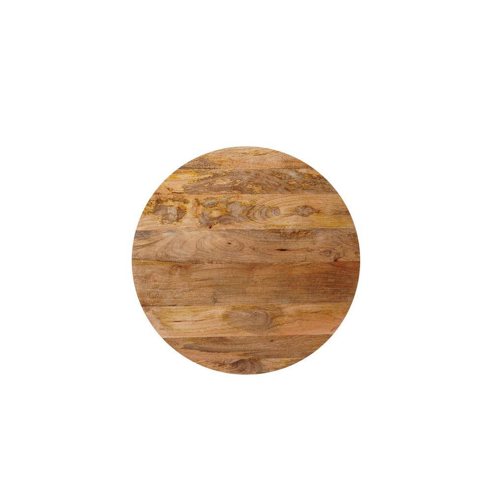 Alt View 1. Carolina Chair & Table - Krissa 30" Round Mango Wood Coffee Table - Natural - Brown.