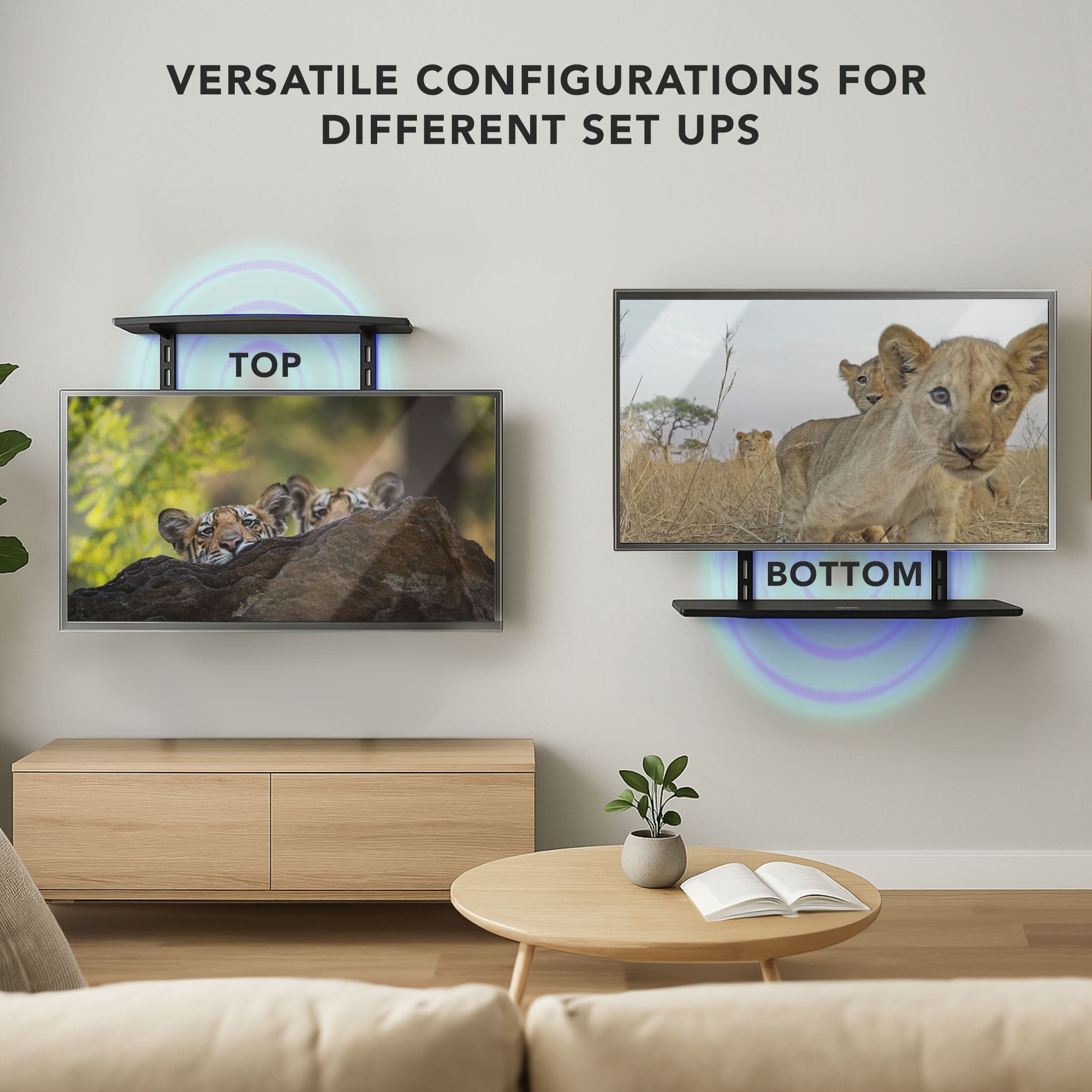 VERSATILE CONFIGURATIONS FOR DIFFERENT SET UPS

TOP

BOTTOM