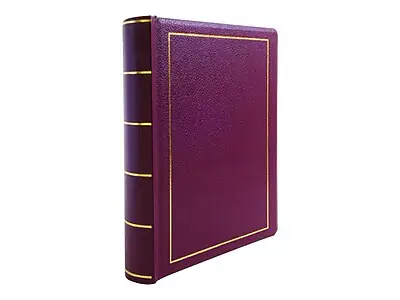 Front. Wilson Jones - Wilson Jones Minute Record Book, 9.3"W x 11.6"H x 1.7"D, Red (W0396-11) - Red.