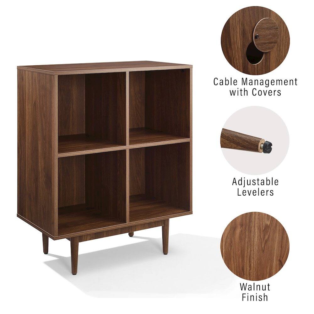 Cable Management with Covers  
Adjustable Levelers  
Walnut Finish