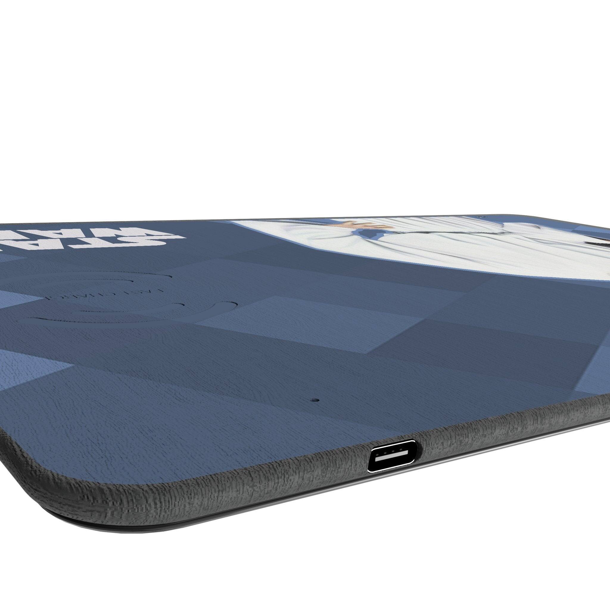 Left. Keyscaper - Star Wars: A New Hope Color Block 15-Watt Wireless Charger and Mouse Pad - Princess Leia Organa.