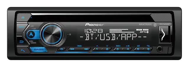 Front. Pioneer - Bluetooth CD Receiver with Alexa Built-in when Paired with Pioneer Smart Sync app - Black.