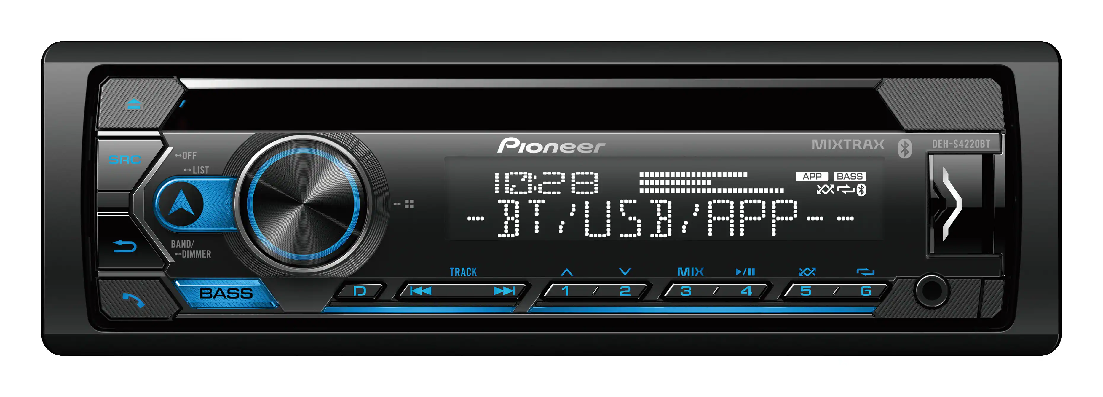 Bluetooth CD Receiver with Alexa Built-in when Paired with Pioneer Smart Sync app - Black