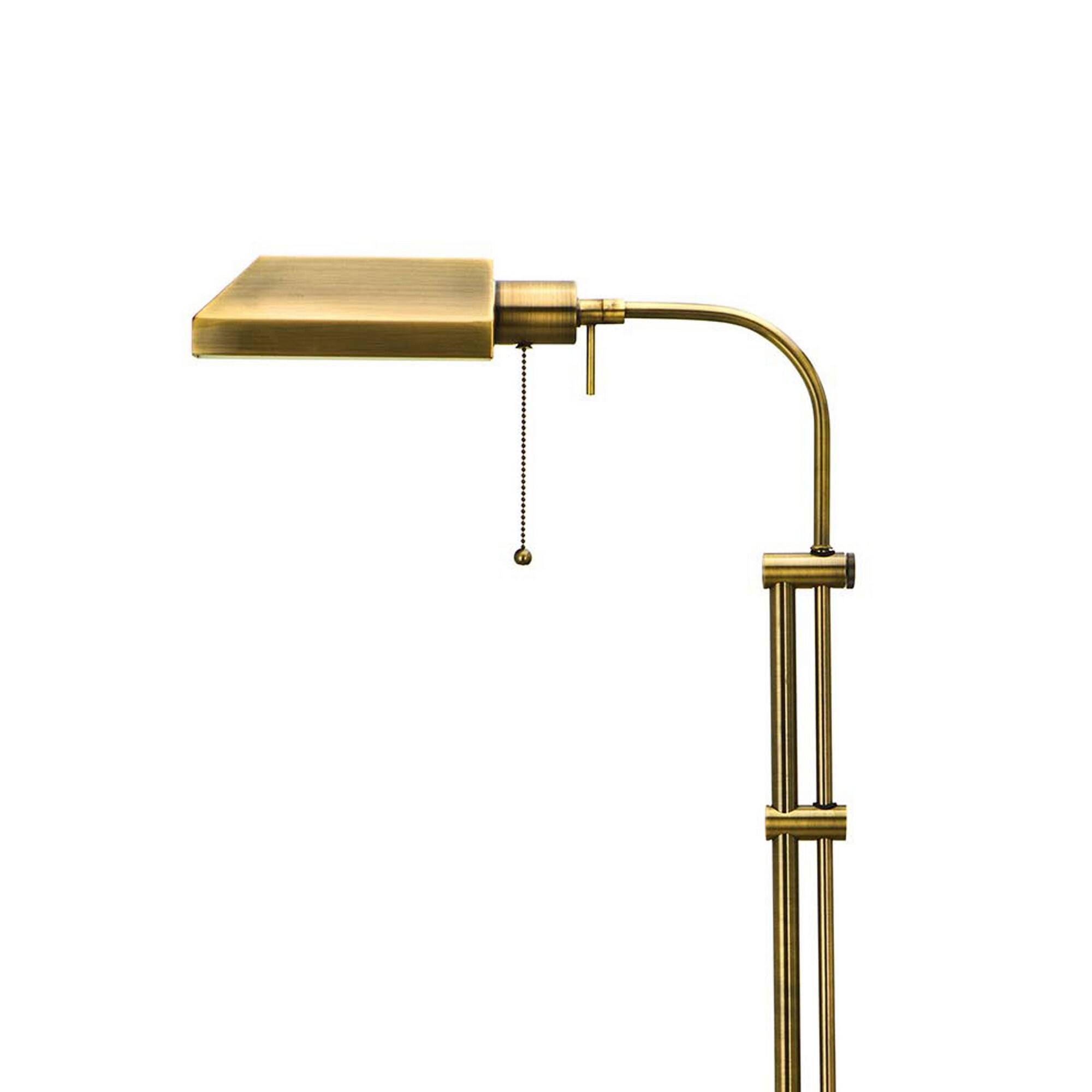 Angle. Manhattan Lane - Metal Rectangular Floor Lamp with Adjustable Pole.