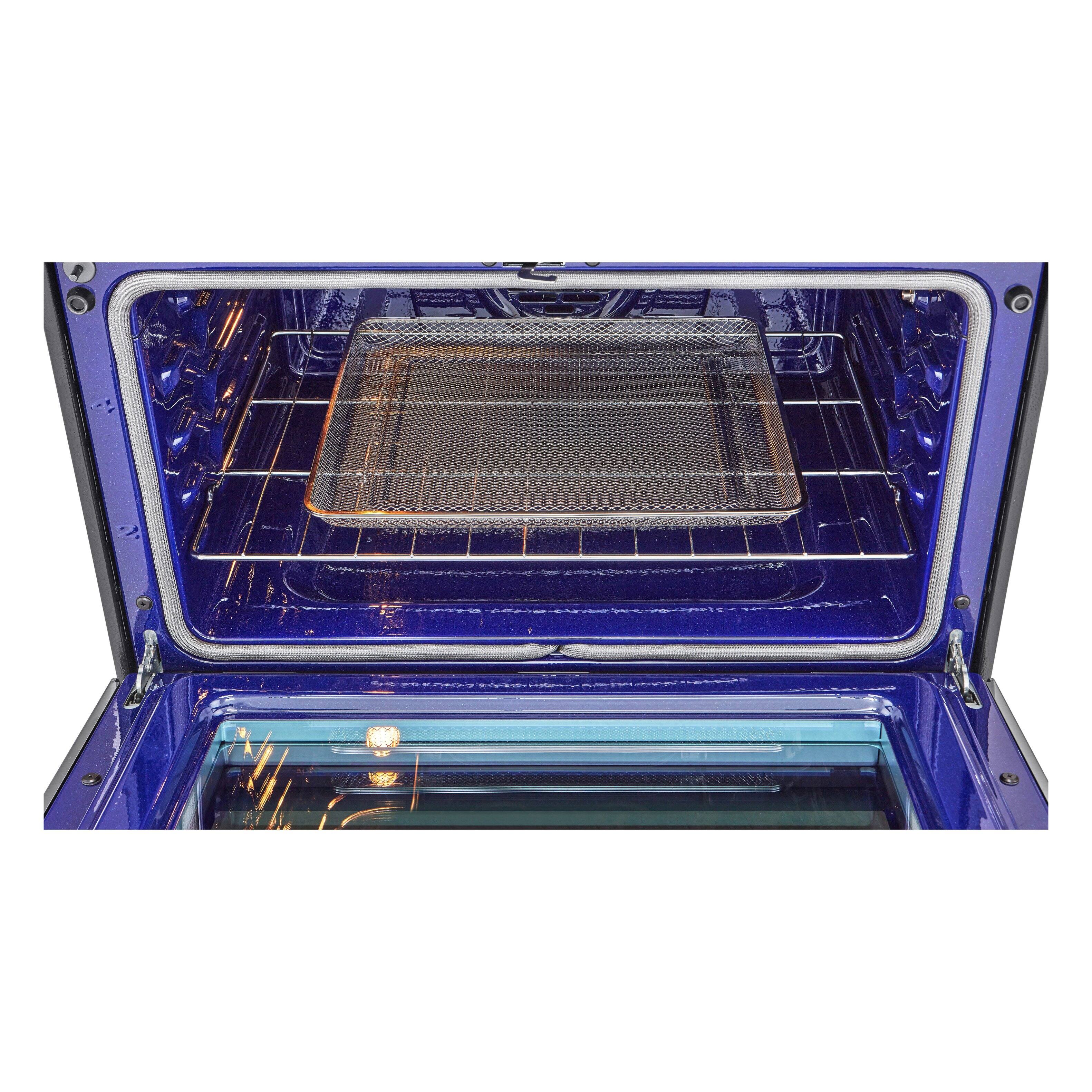 Alt View 19. LG - 30-in Wide 6.9 Cu. Ft. Slide-In Double Oven Gas True Convection Smart Range with 5 Burners and UltraHeat 20K BTU Burner - Stainless Steel.