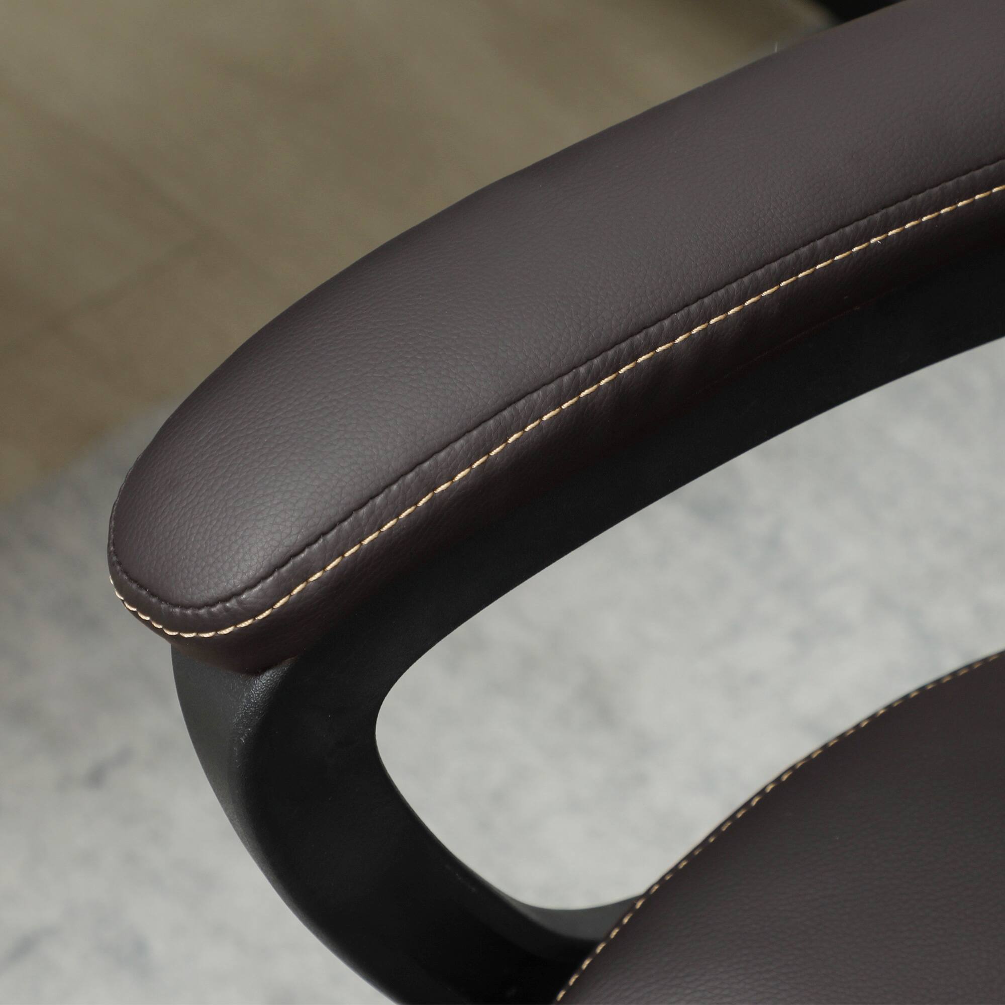 Alt View 7. Homcom - Back Ergonomic Office Chair - Brown.